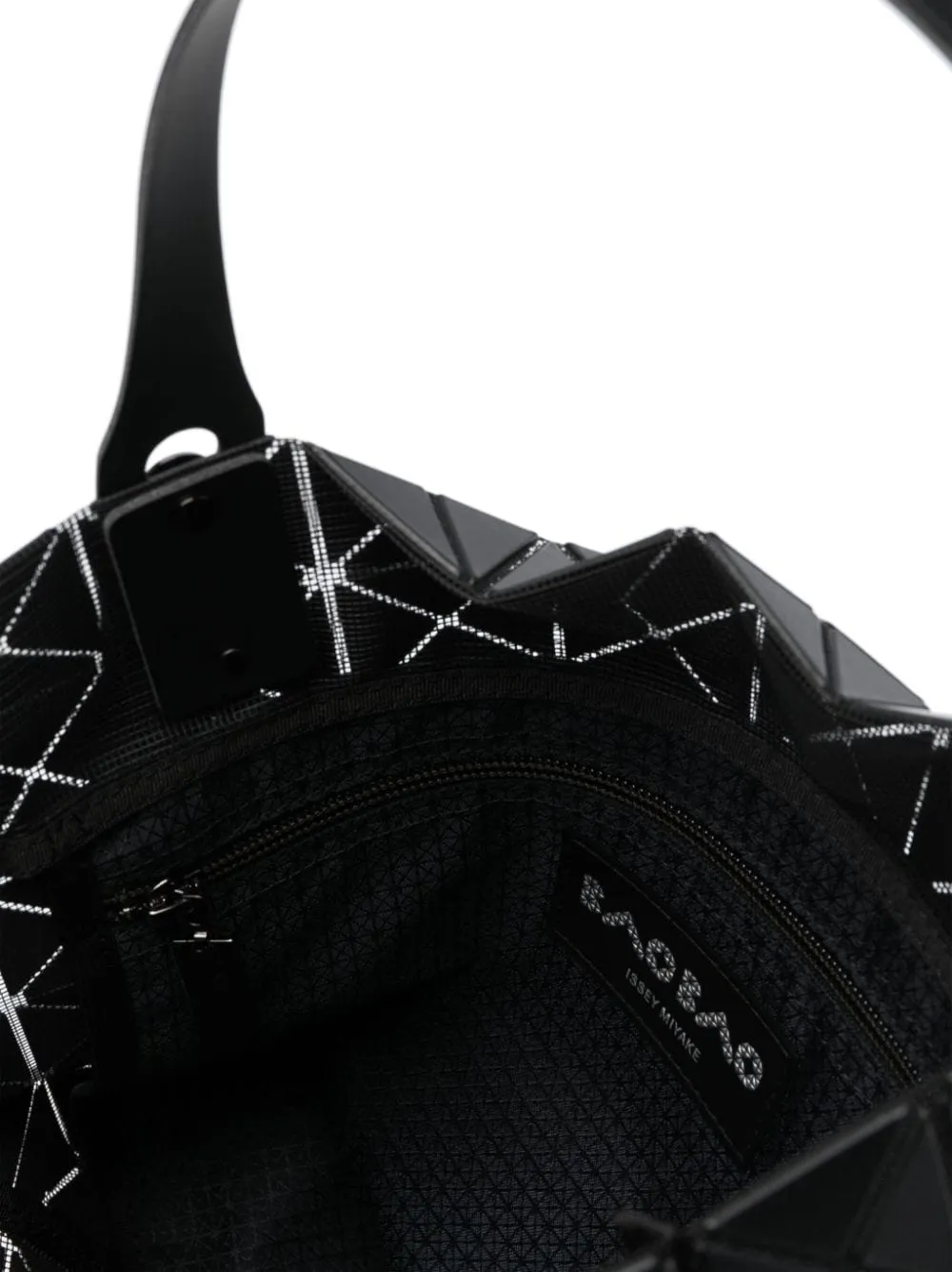 Large Geometric-Pattern Top Handle Tote Bag