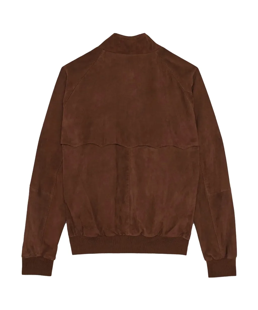 Long-Sleeved Leather Jacket