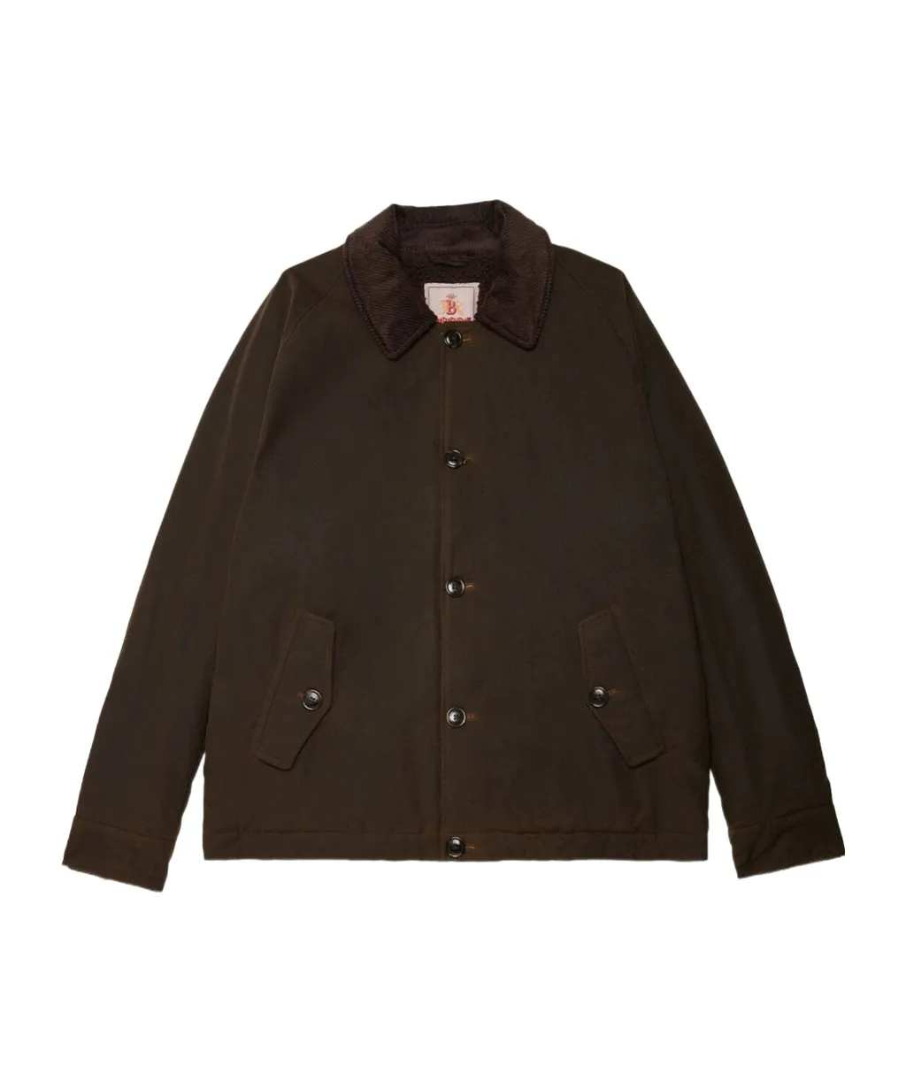 Corduroy-Collar Jacket