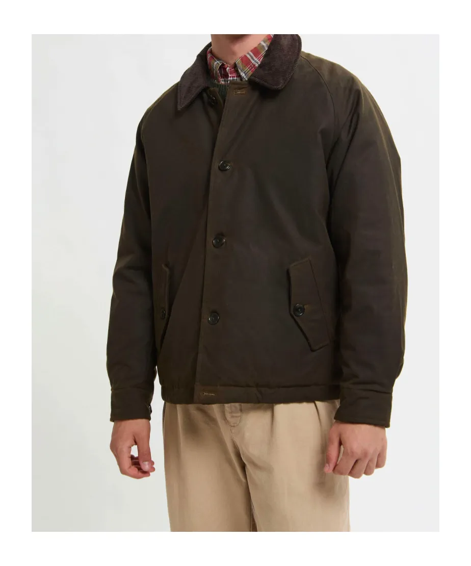 Corduroy-Collar Jacket