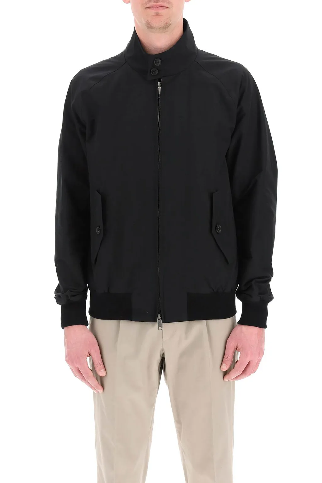 High-Neck Zipped Jacket