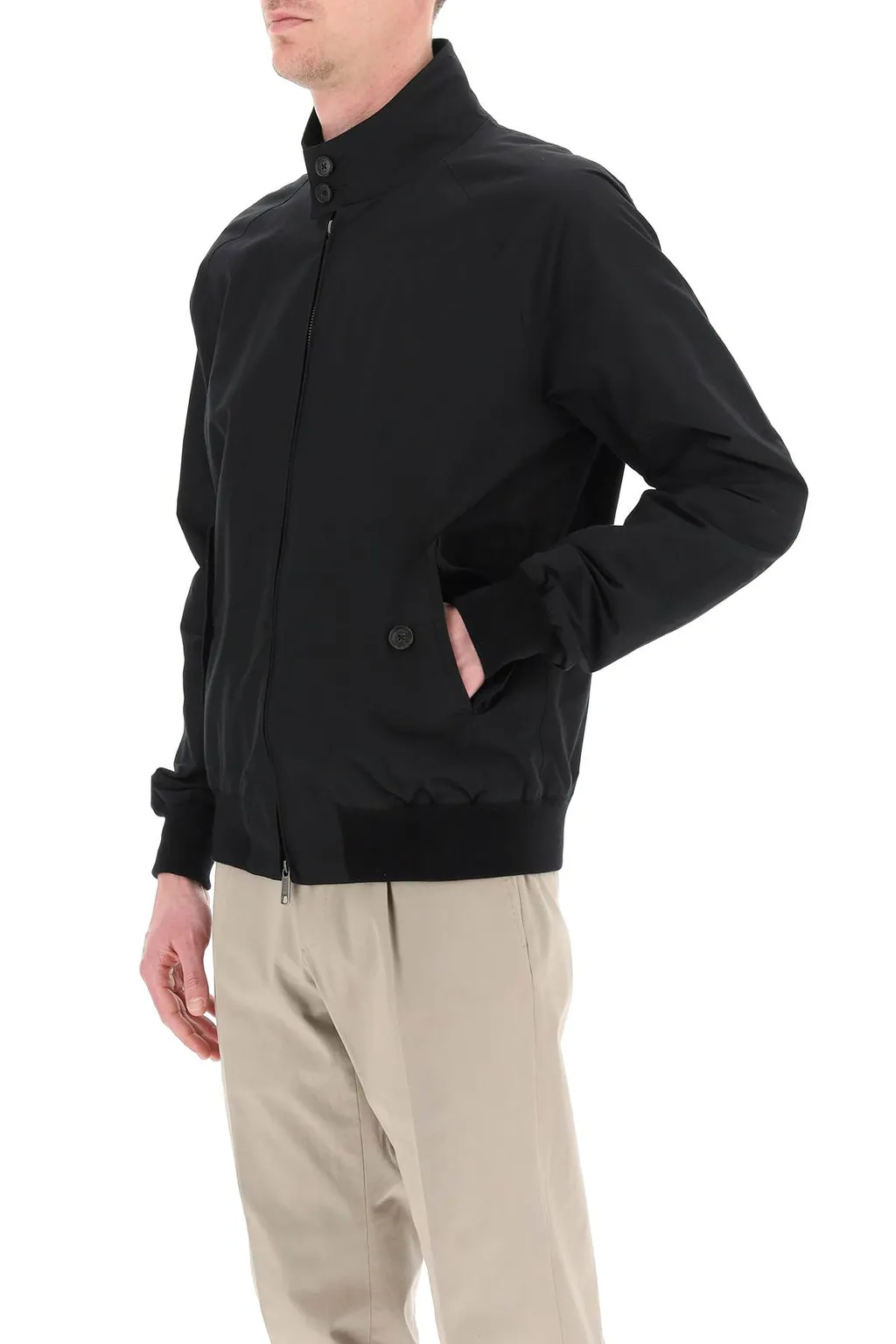 High-Neck Zipped Jacket