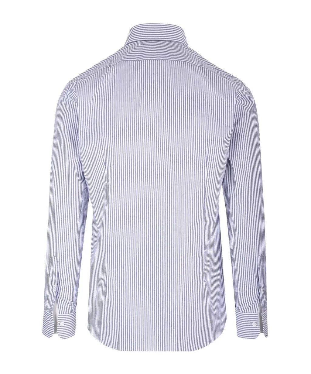 Pinstriped Long-Sleeved Shirt