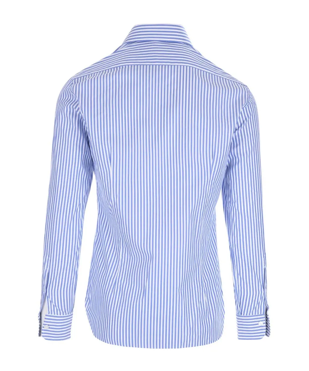 Culto Straight-Hem Pintriped Shirt