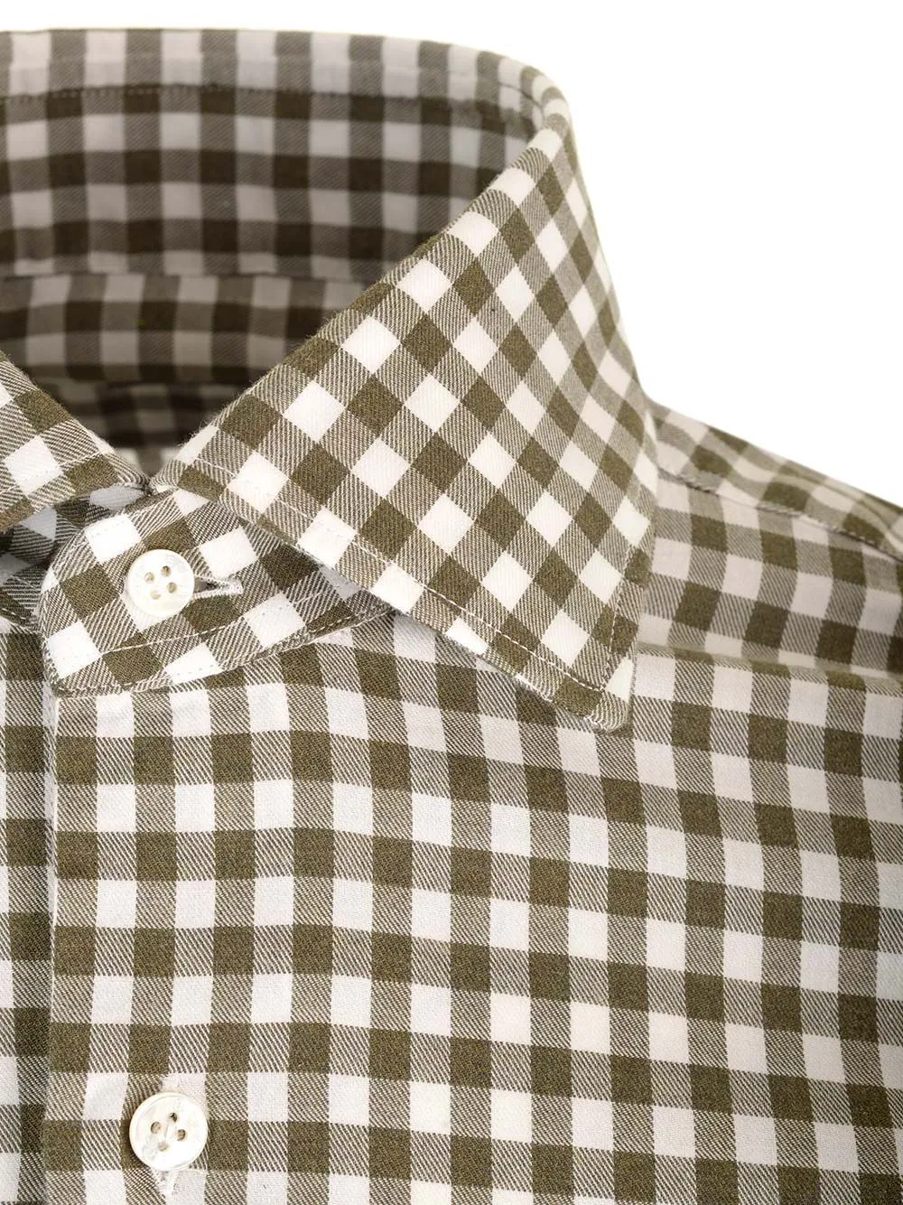 Curved Hem Checked Shirt