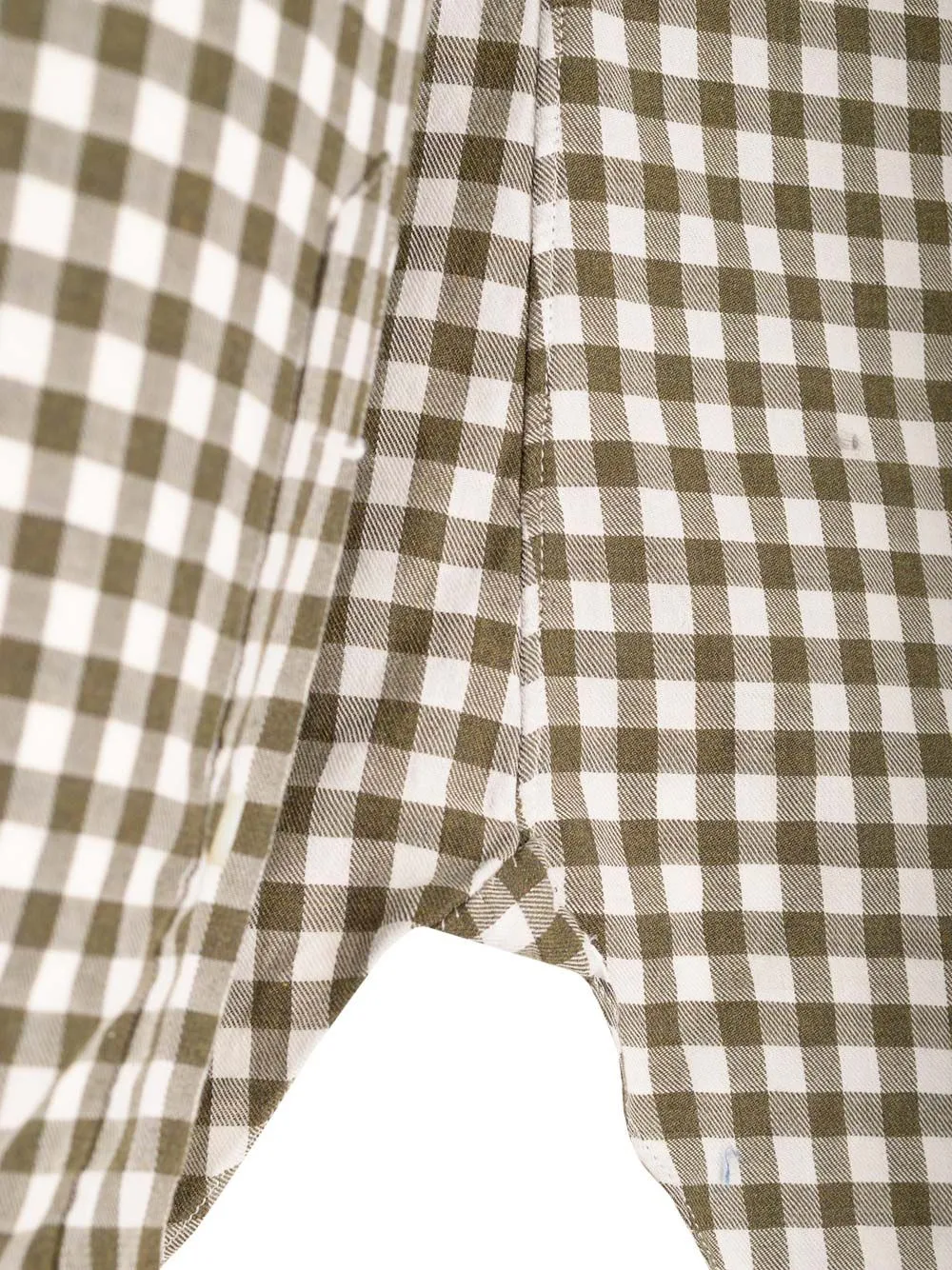 Curved Hem Checked Shirt