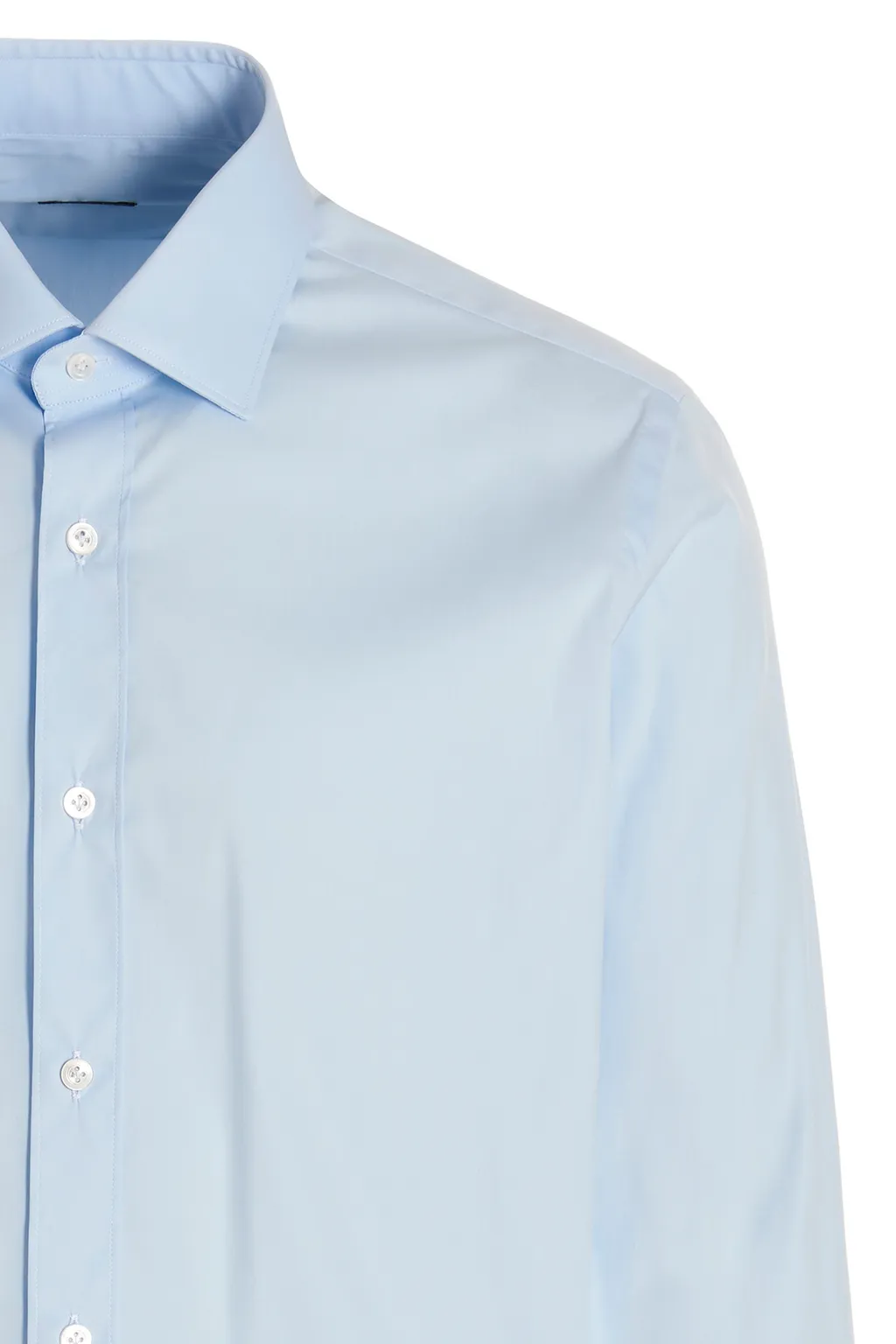 Long-Sleeved Poplin Shirt