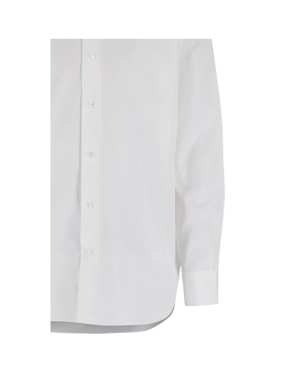 Spread-Collar Cotton Shirt