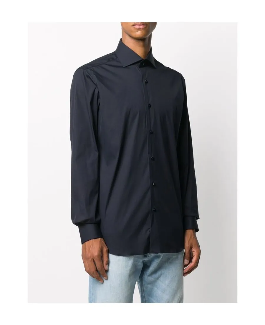 Solid Color Long-Sleeved Shirt