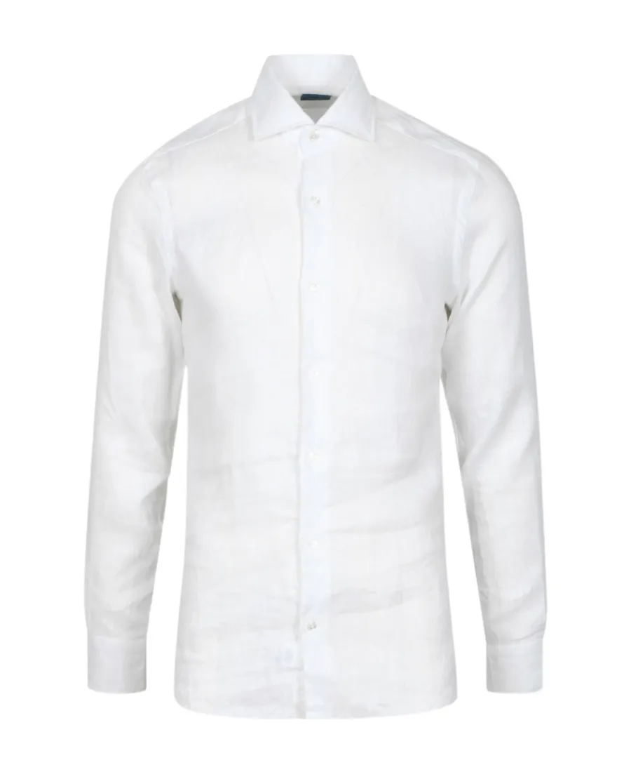 Long-Sleeve Linen Shirt