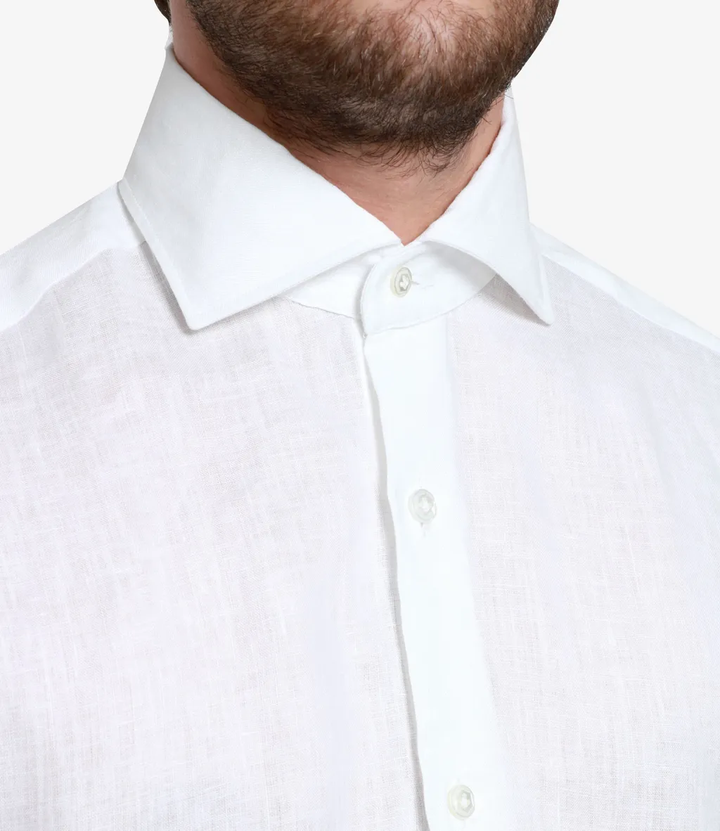 Long-Sleeve Linen Shirt