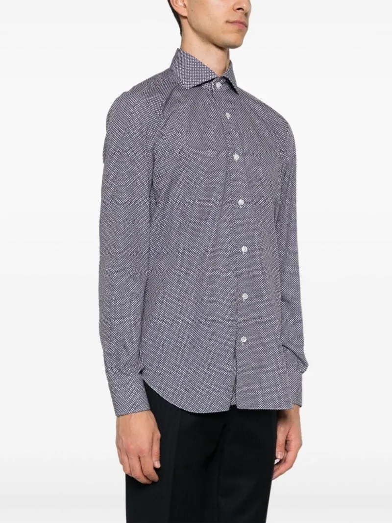 Patterned Dress Shirt
