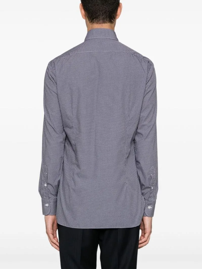 Patterned Dress Shirt