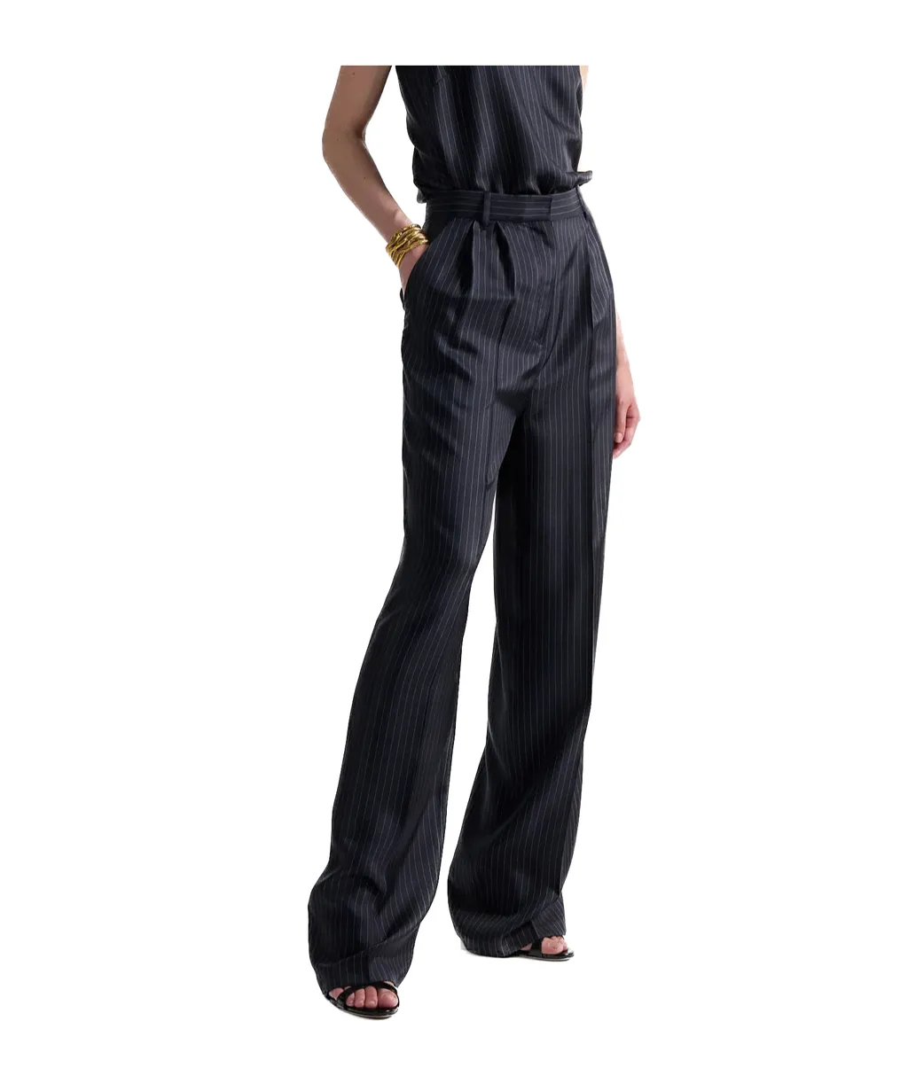 High Waist Pleated Trousers