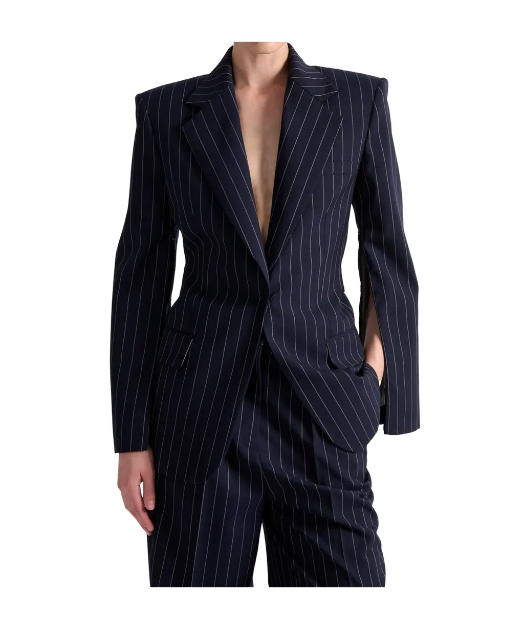 Pinstriped Blazer