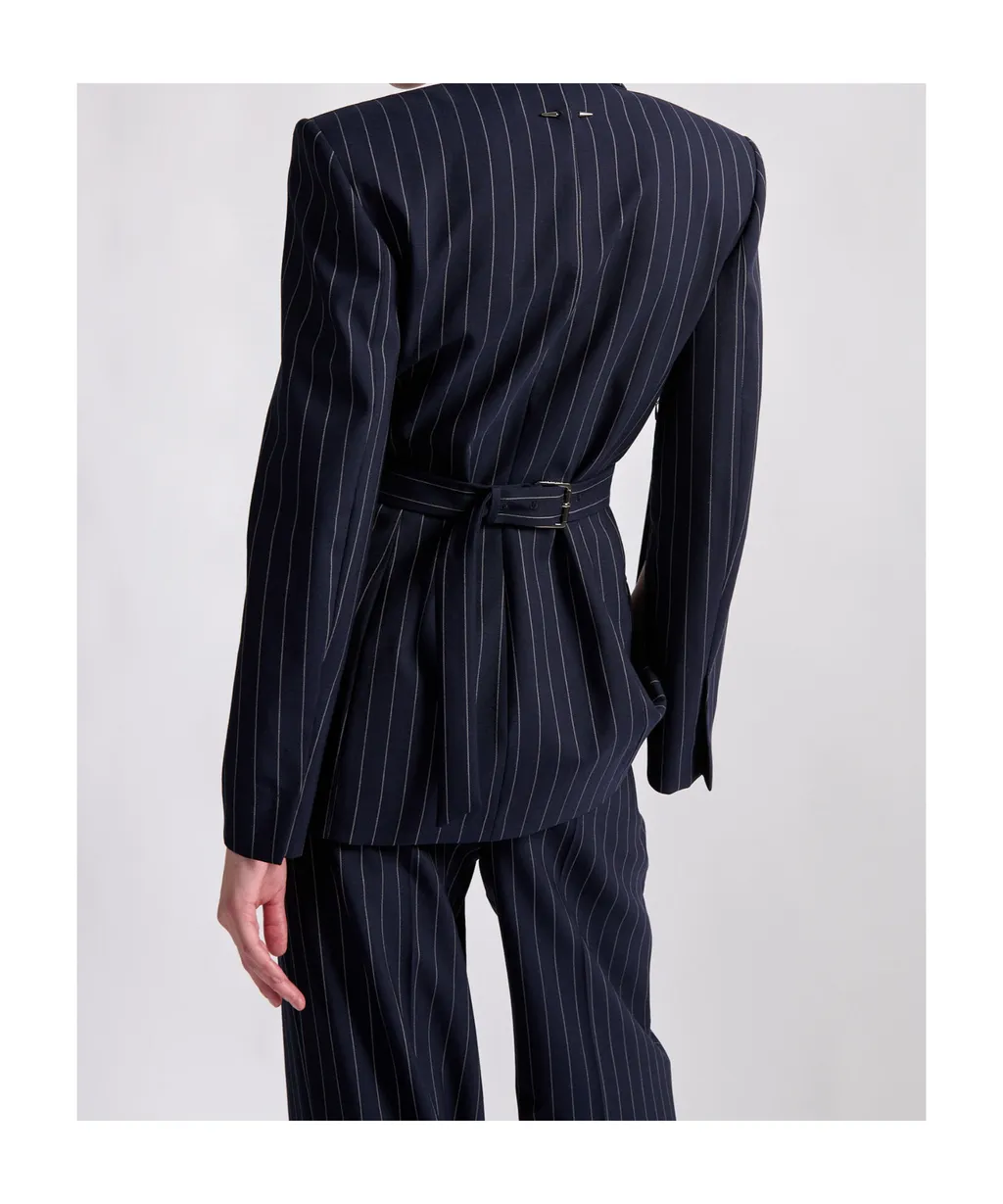 Pinstriped Blazer