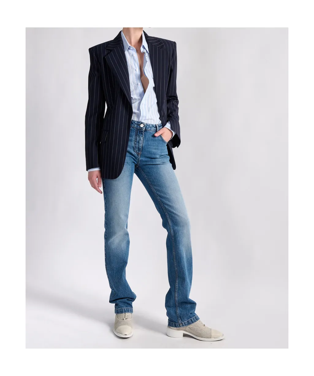 Pinstriped Blazer