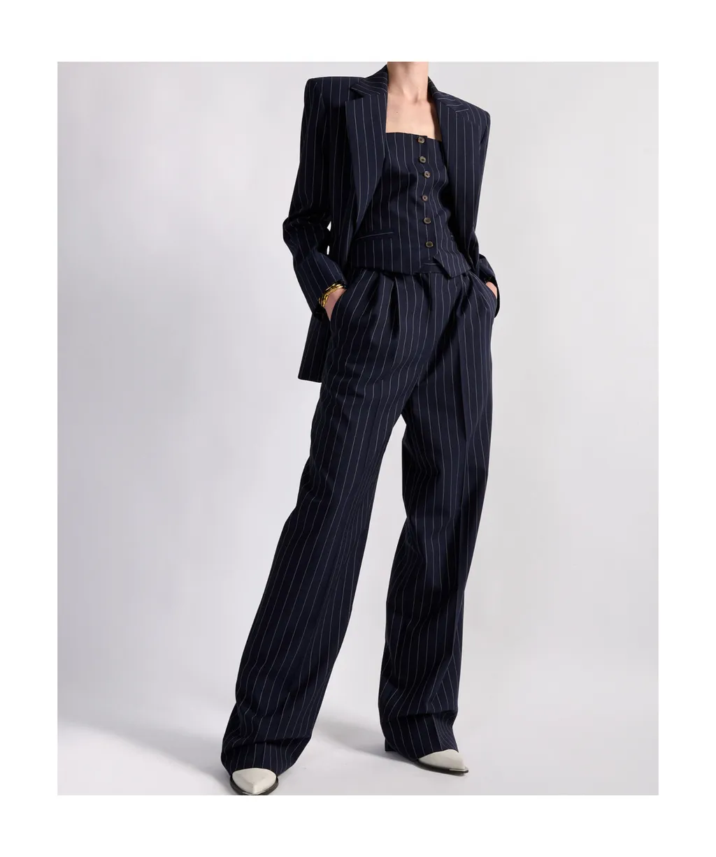 Pinstriped Blazer