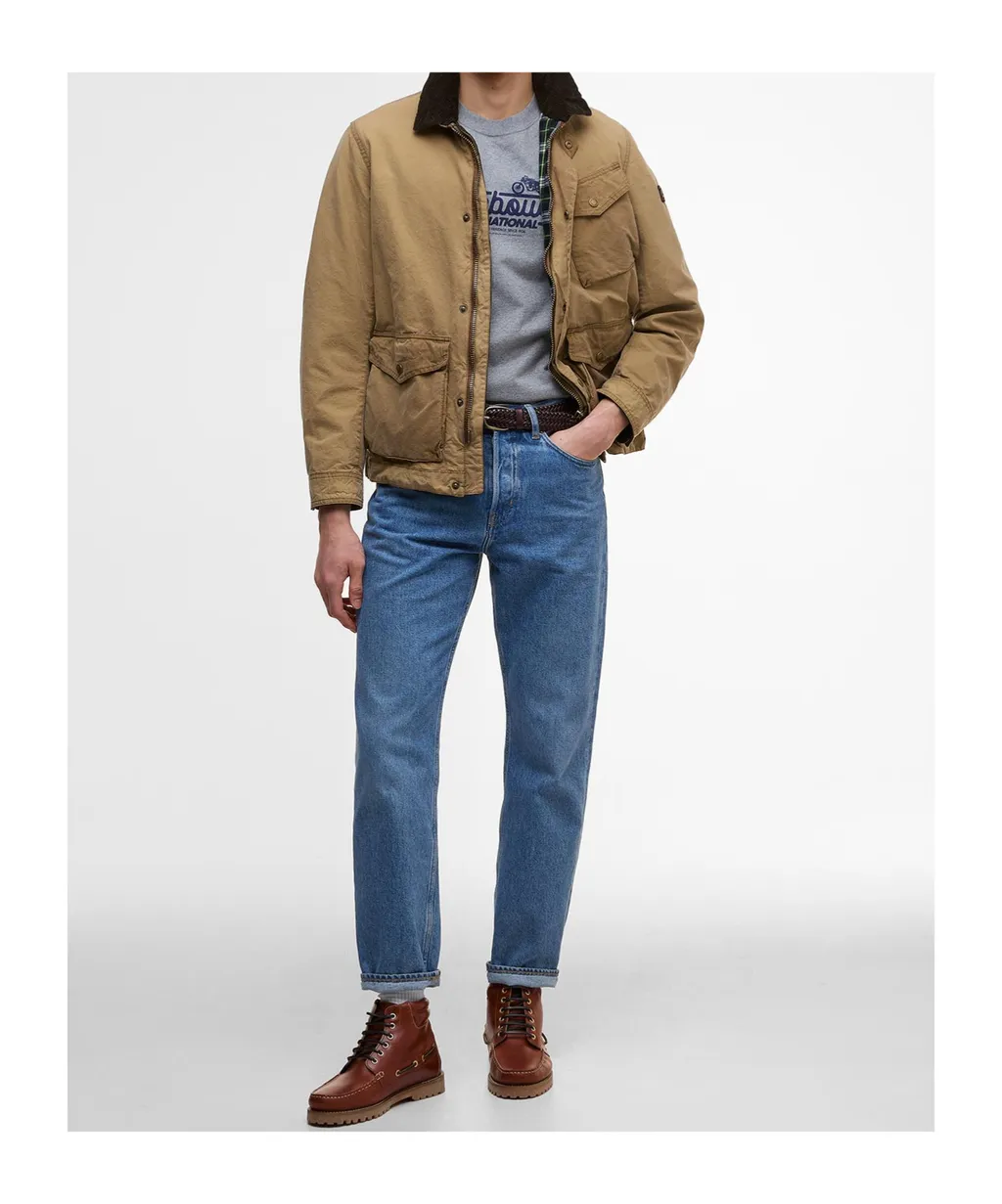Logo Patch Pocket Detailed Jacket