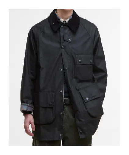 Corduroy-Collar Coat