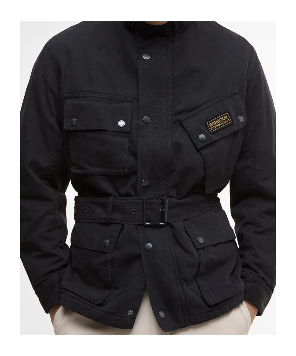 A7 Logo Patch Belted Jacket