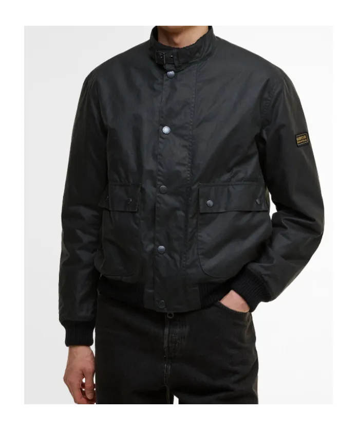 Buttoned Pocket-Detail Jacket