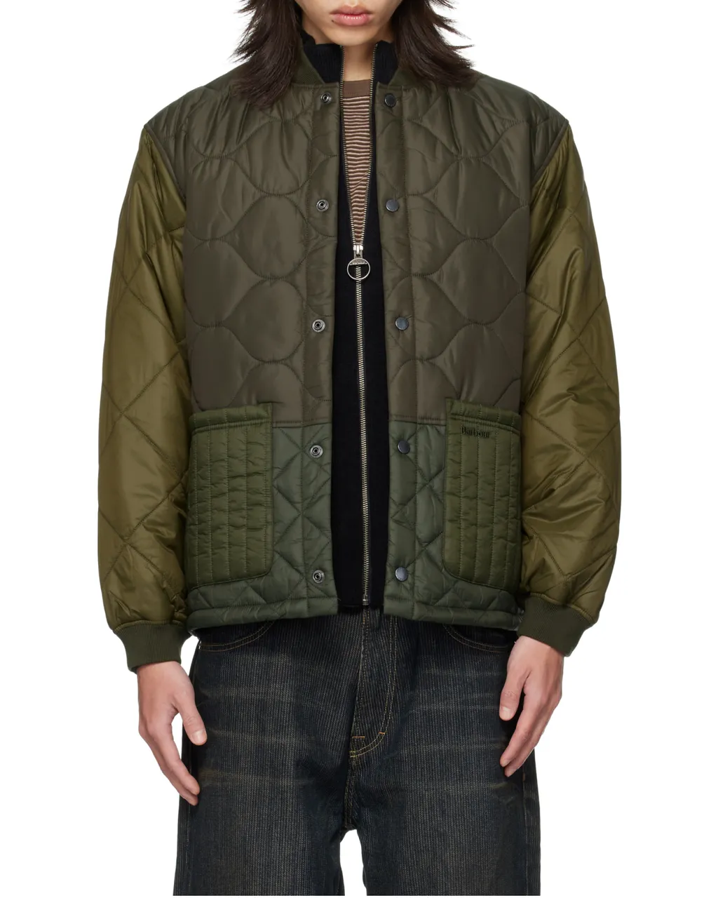 Quilted Button-Up Jacket