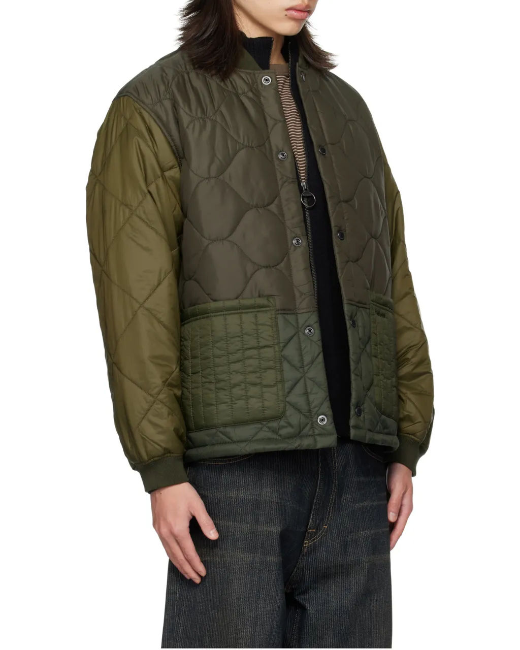 Quilted Button-Up Jacket