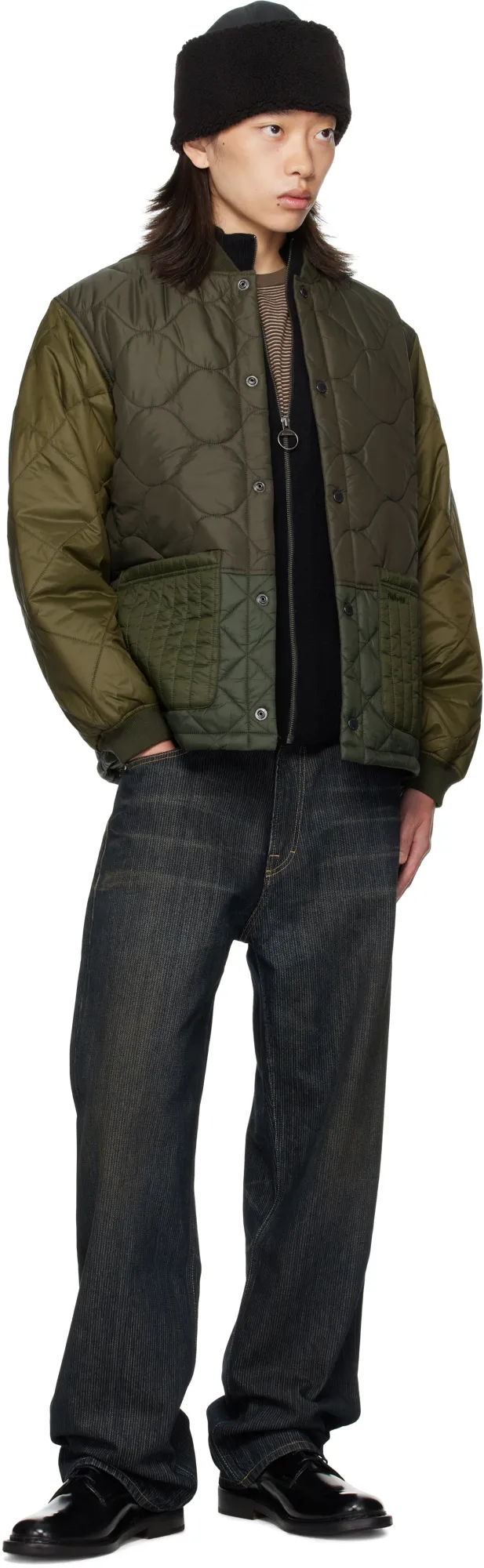 Quilted Button-Up Jacket