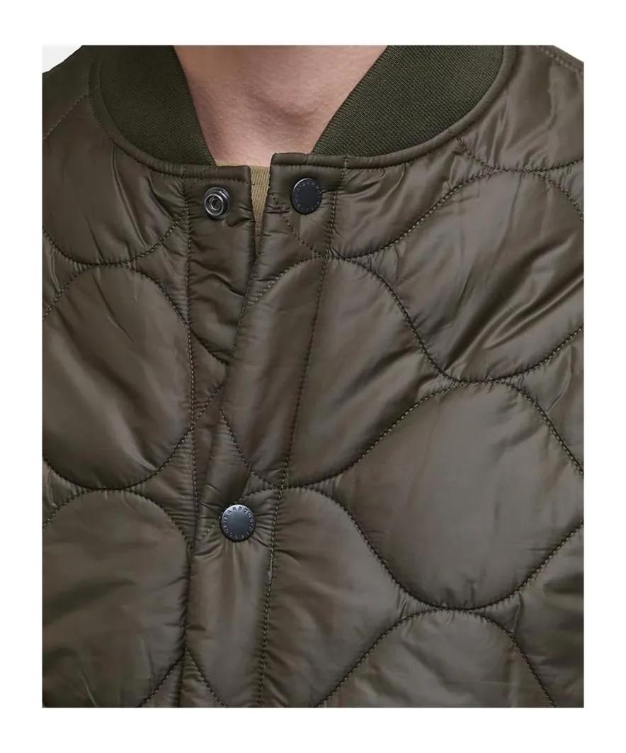 Quilted Button-Up Jacket