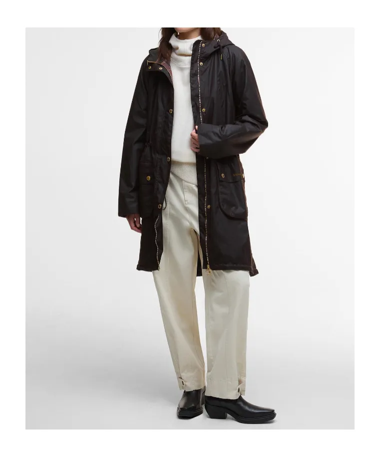 Drawstring Hooded Coat