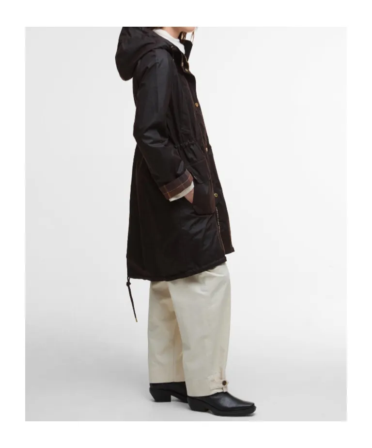 Drawstring Hooded Coat
