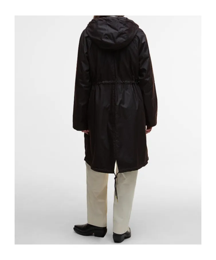 Drawstring Hooded Coat
