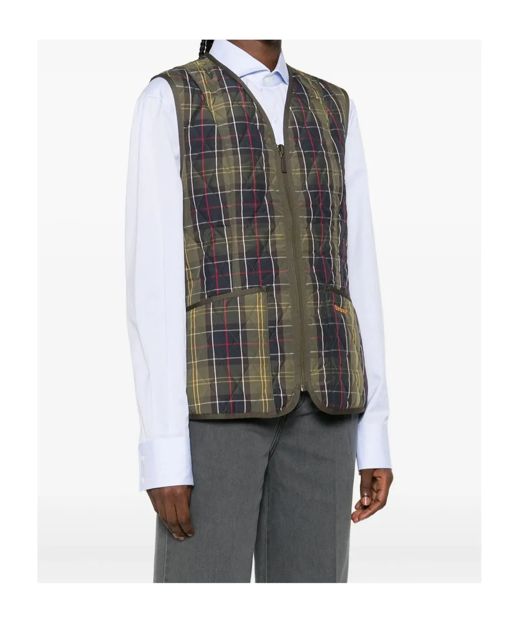 Quilted Tartan Gilet