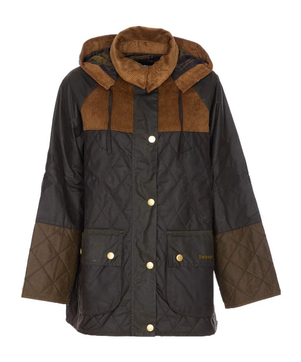 Panelled Waxed Parka