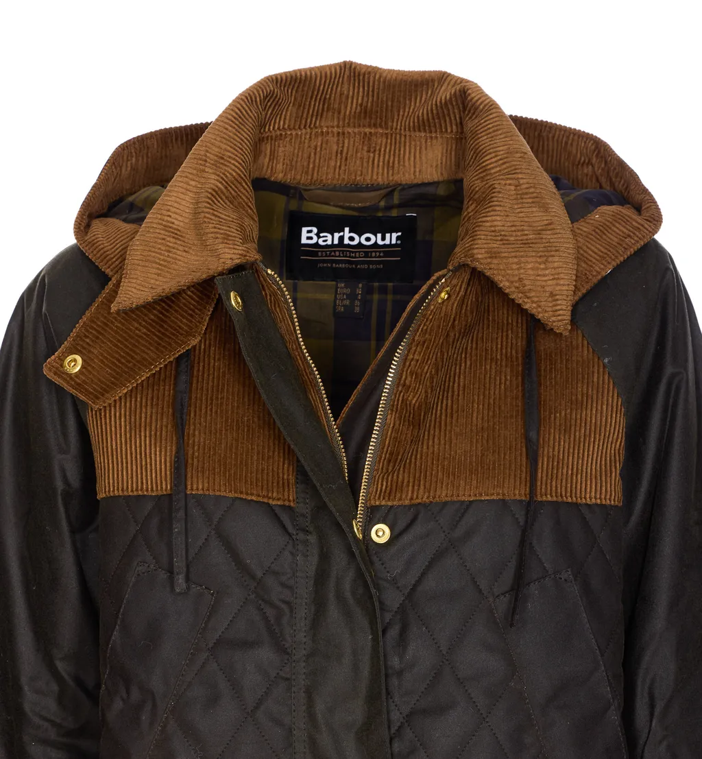 Panelled Waxed Parka