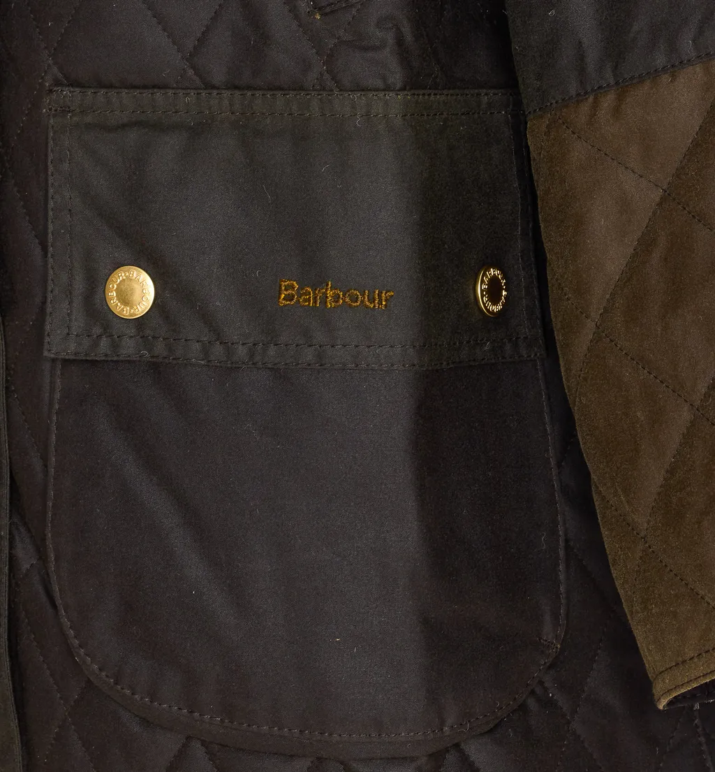 Panelled Waxed Parka