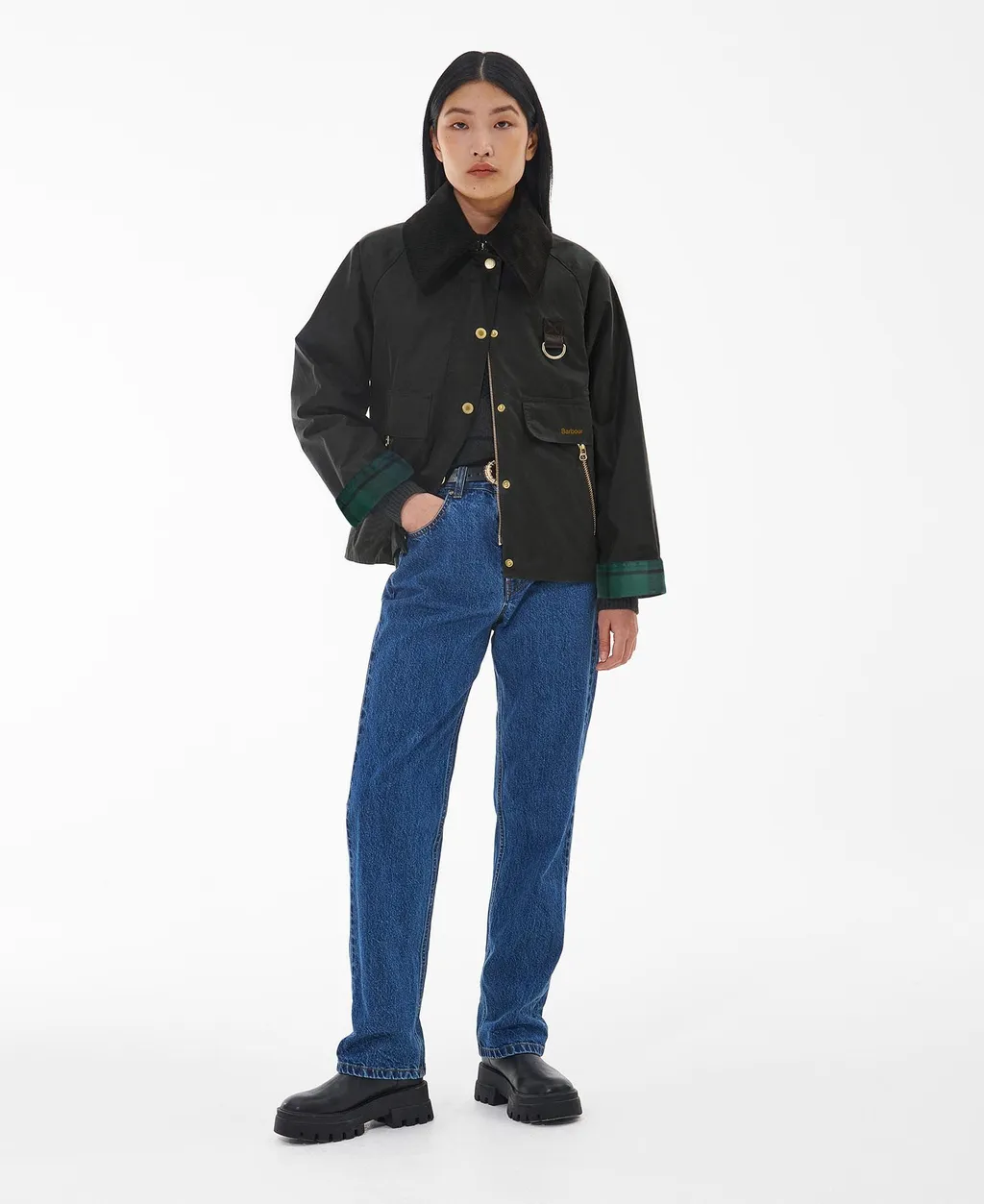 Logo Embroidered Long-Sleeve Jacket