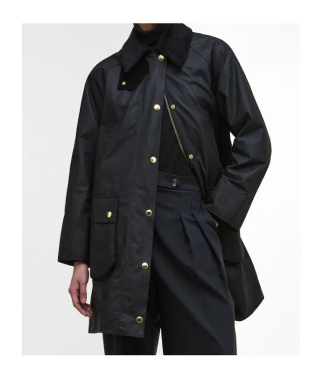 Long Beadnell Straight Hem Coat