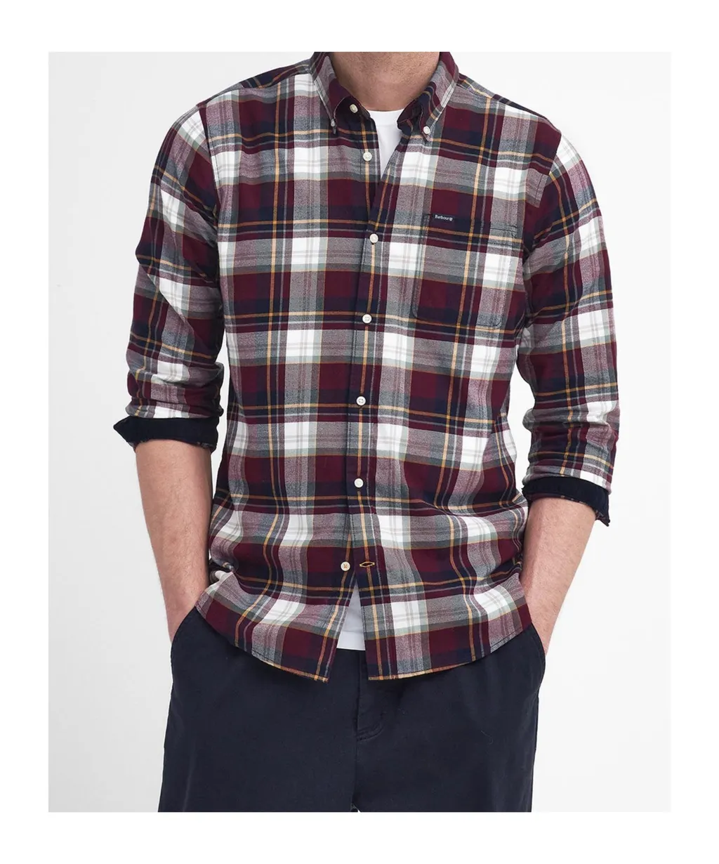 Logo-Detail Plaid Shirt