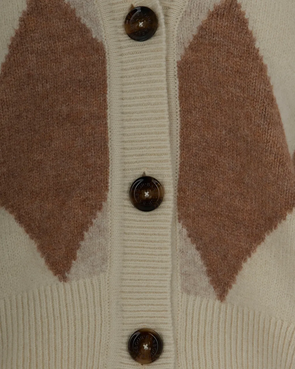 Diamond-Pattern Cardigan