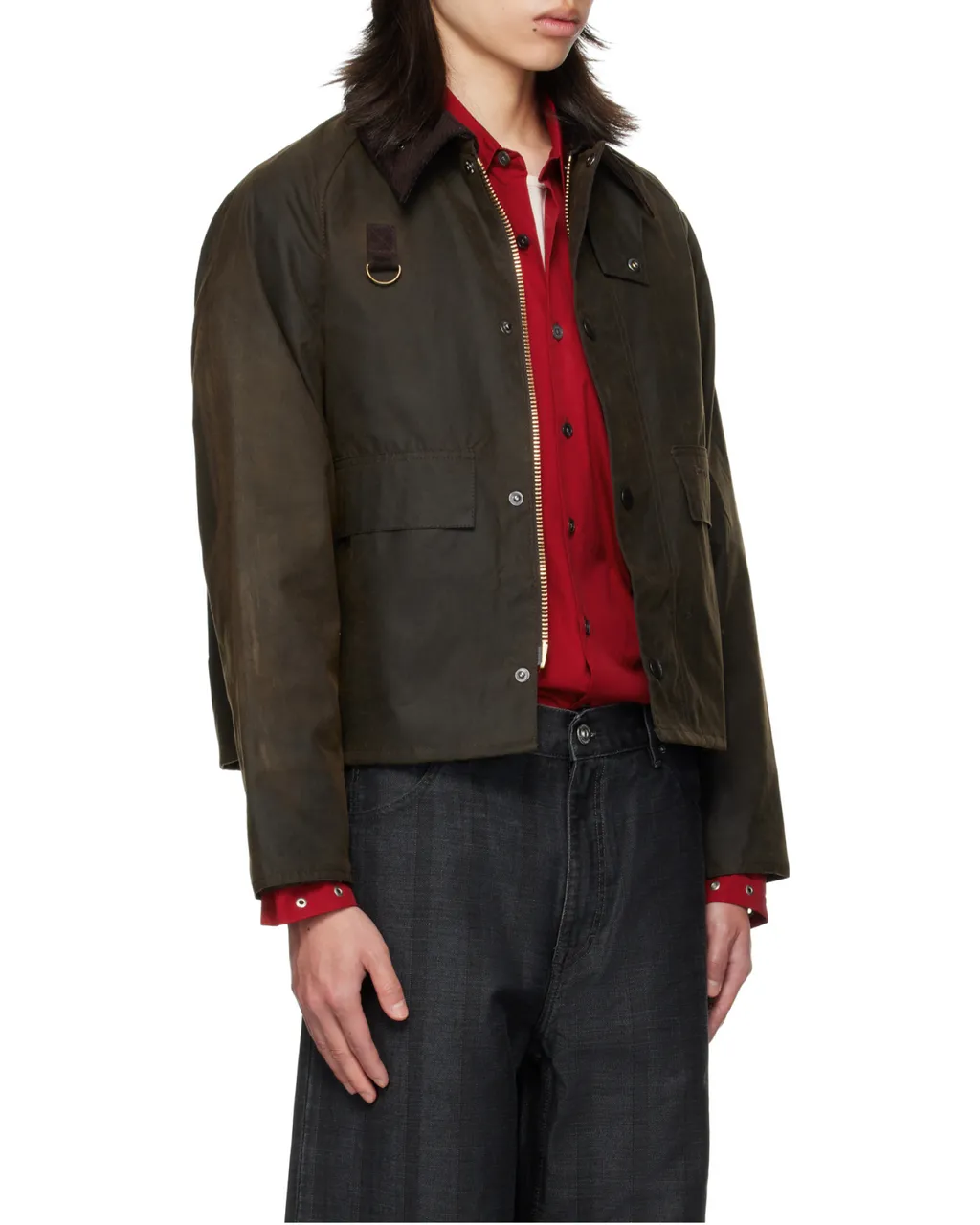 Corduroy-Collar Jacket