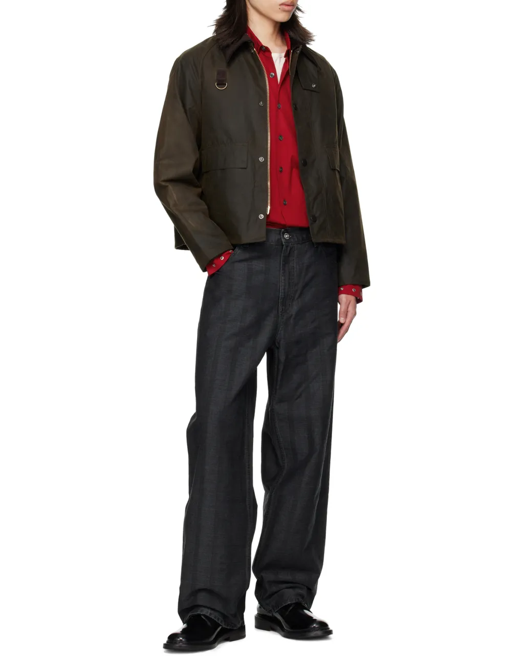 Corduroy-Collar Jacket