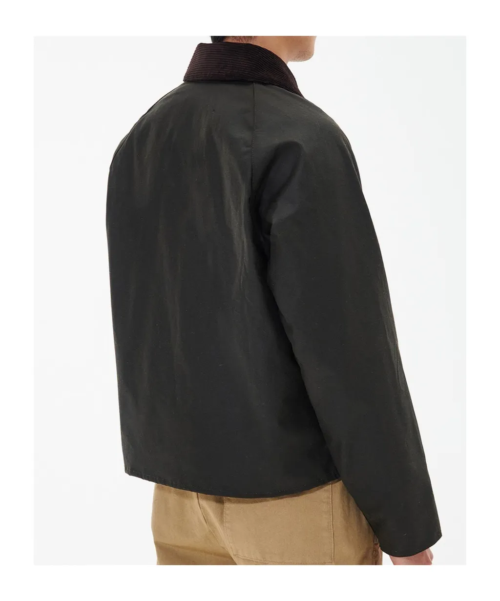 Corduroy-Collar Jacket