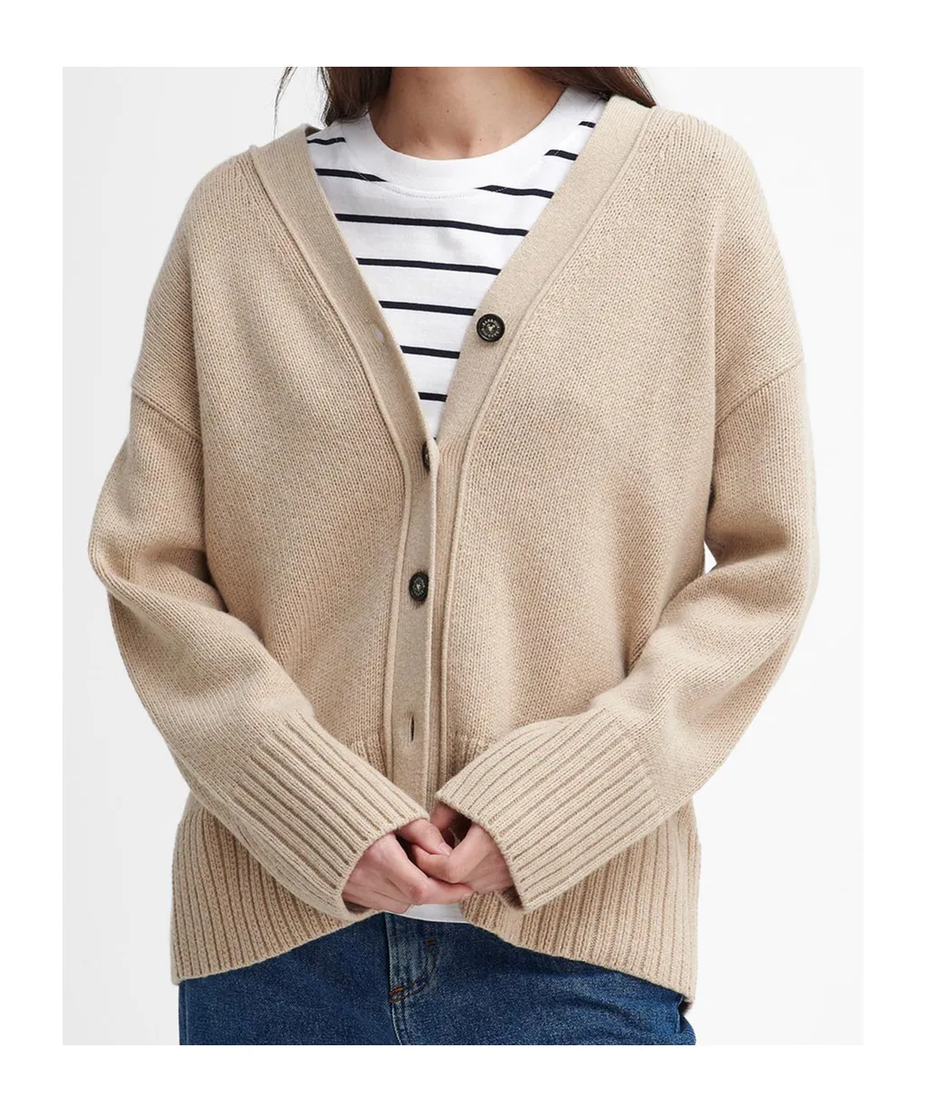 V-Neck Button-Up Cardigan