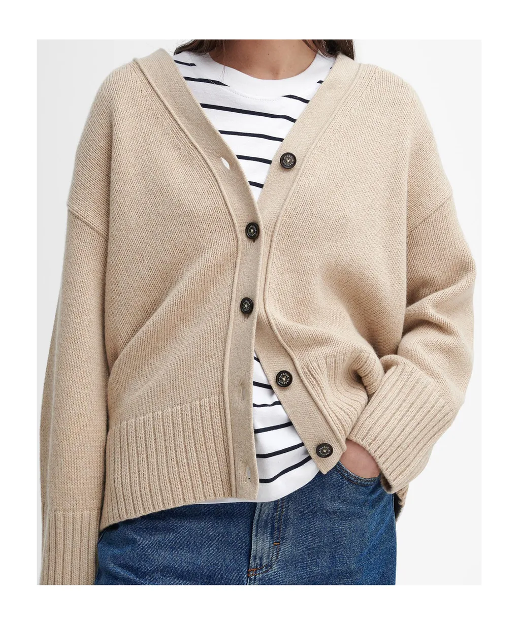 V-Neck Button-Up Cardigan