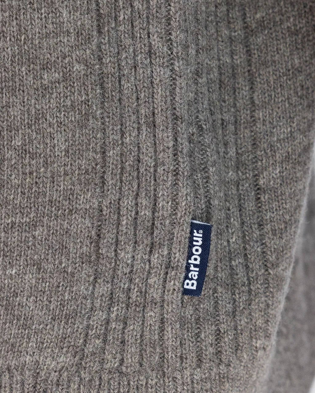 Checked-Panel Crewneck Jumper