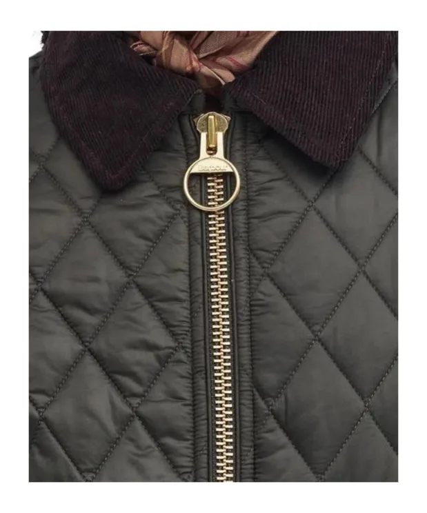 Logo Embroidered Quilted Jacket