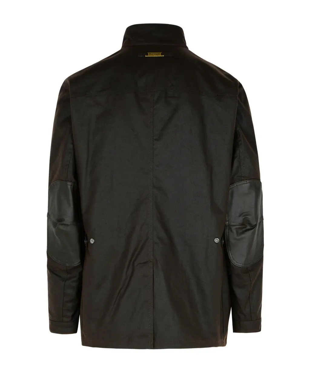 High-Neck Button-Up Jacket