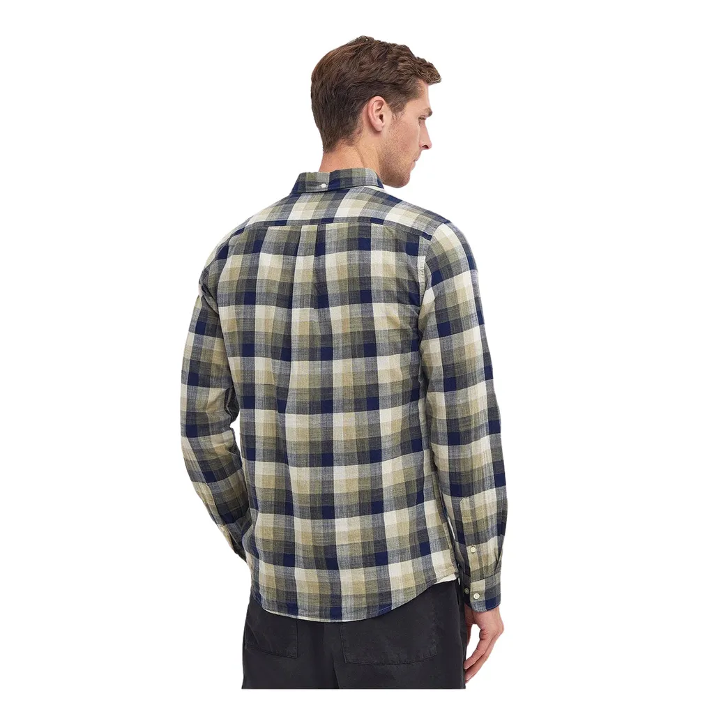 Checked Button-Up Shirt